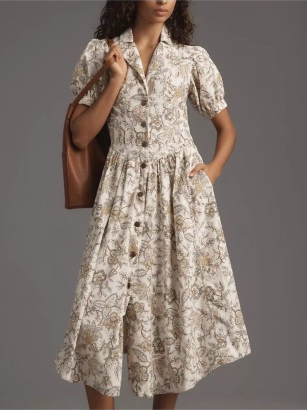 Pilcro (Anthropologie) Floral Midi Dress